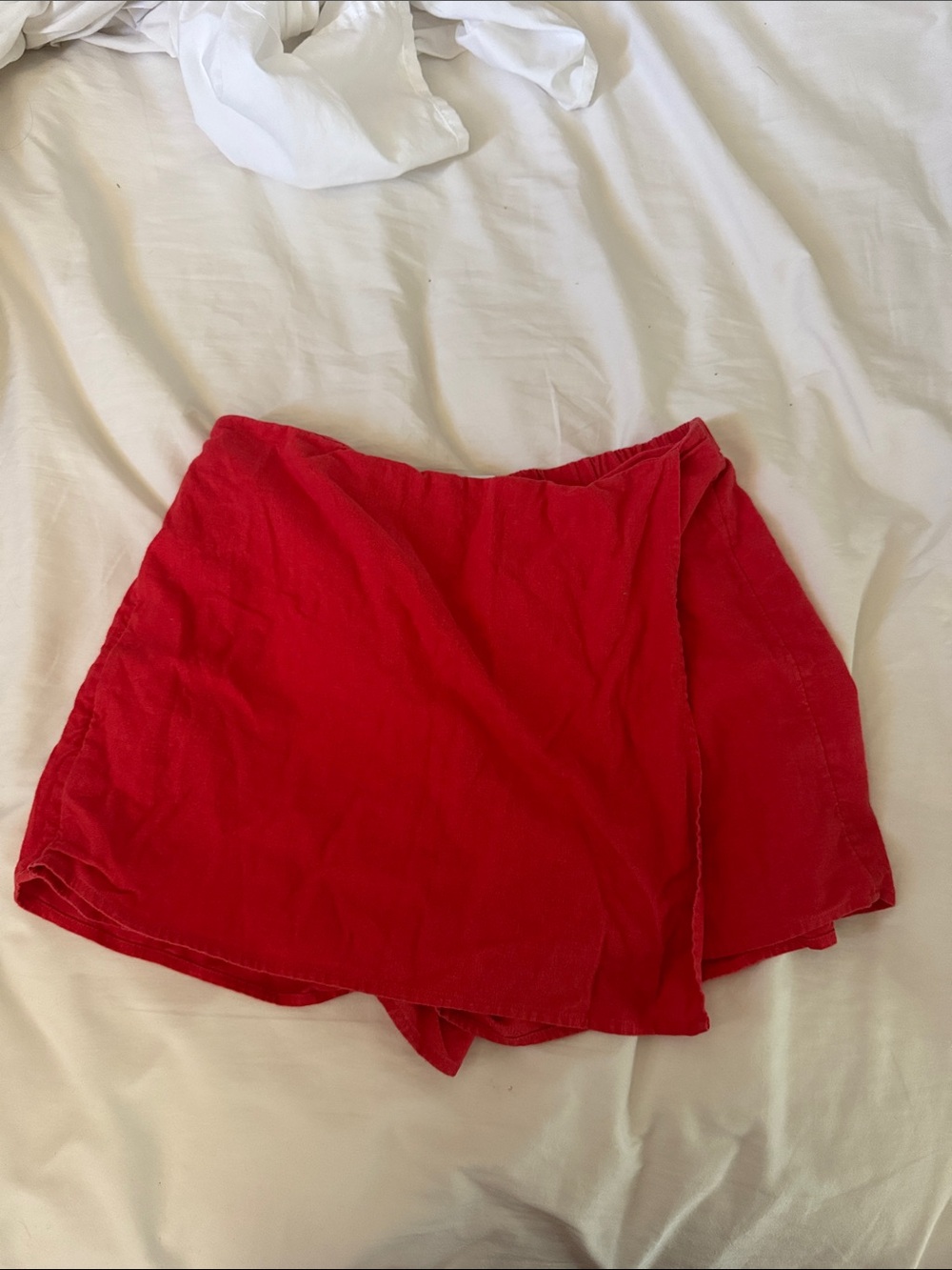 Women's Red Wrap-Style Skort